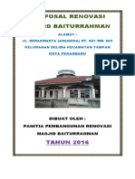 Proposal Renovasi Masjid Baiturrahman