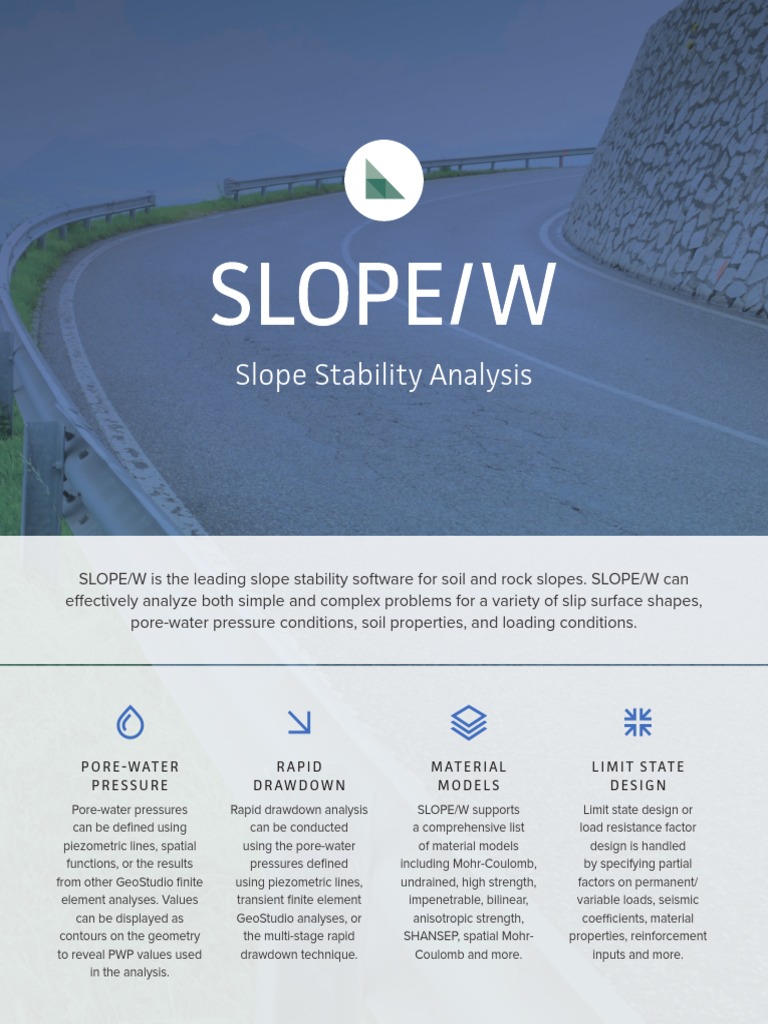 Slopew Pdf Geotechnical Engineering Solid Mechanics