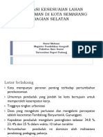 Evaluasi Kesesuaian Lahan Permukiman Di Kota Semarang Bagian