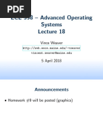 ECE 598 - Advanced Operating Systems: Vince Weaver