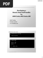 Developing A Generic Hard Fault Handler For ARM Cortex M3/M4