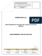 Procedimiento Mantenimiento de 2000 Horas - A