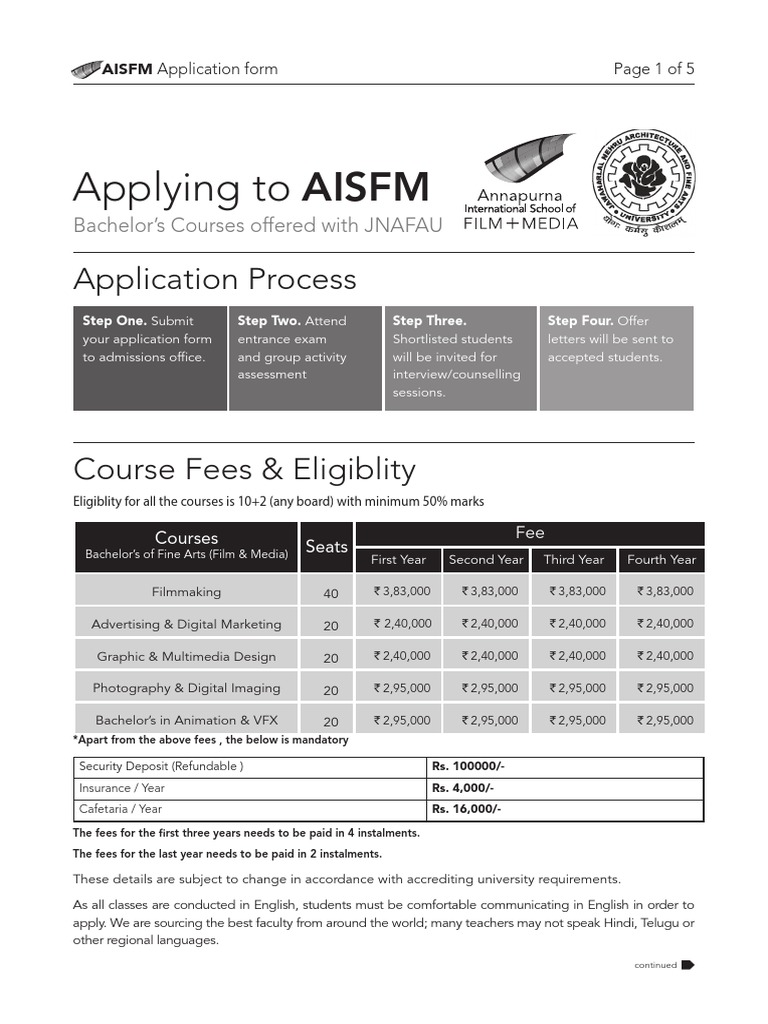 Application Process and Requirements for Bachelor's Degree Programs at ...