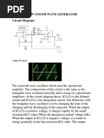 Saw-Tooth Wave Generator Circuit Diagram