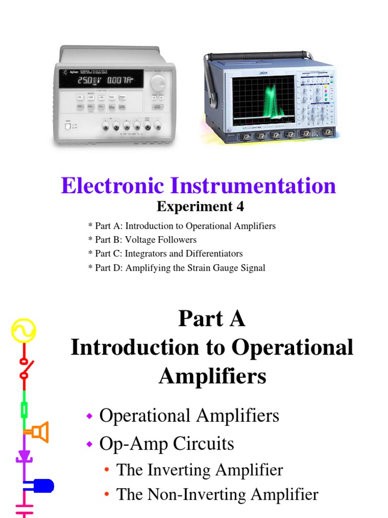 Electronic Instrumentation Experiment 4 PDF Operational Amplifier