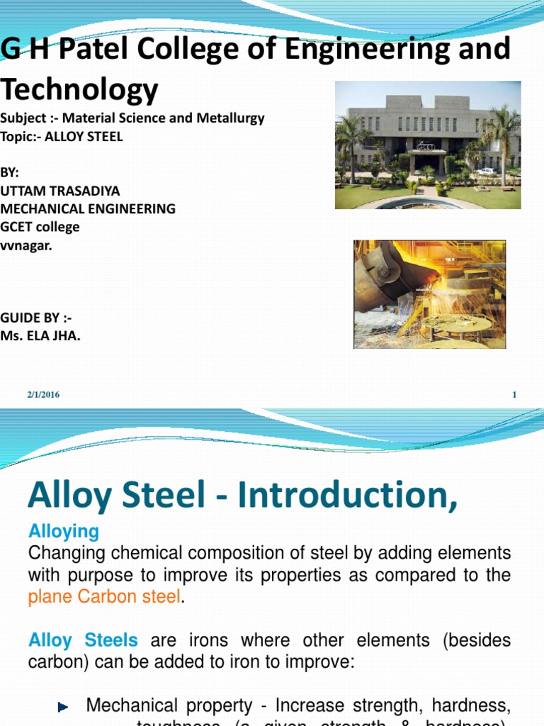 Alloy Steel Composition Overview | PDF | Steel | Alloy