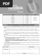 Unirg - 2019-1 - Tipo - 1