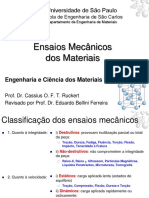 Ensaios mecânicos dos materiais: propriedades e classificação