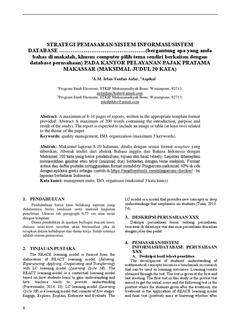 Template Laporan Kunjungan Industri Semester 1 3 5