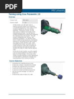 Turning Using Creo Parametric Agenda