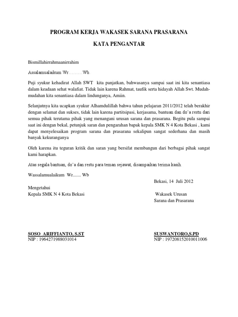 Contoh Program Kerja Wakil Kepala Sekolah Bidang Humas Smp - Delinewstv