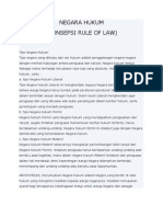 Negara Hukum Rule of Law