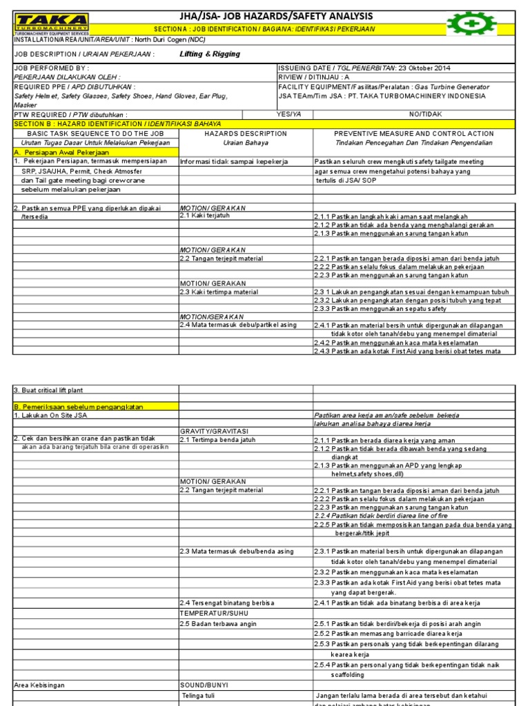 9.i JSA Lifting & Rigging PDF