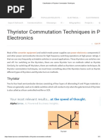 Classification of Thyristor Commutation Techniques