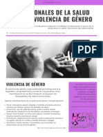 Boletín del Centro Salud y Mujer sobre violencia de género