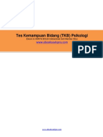 Tes Kemampuan Bidang (TKB) Psikologi PDF