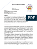 Earthquake-Induced Liquefaction Effects On A Shallow Foundation