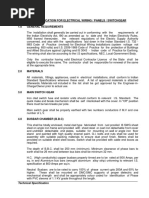 Technical Specification For Electrical Wiring / Panels / Switchgear 1.0 General Requirements