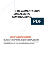 (3)Fuentes de Alimentación Lineales No Controladas