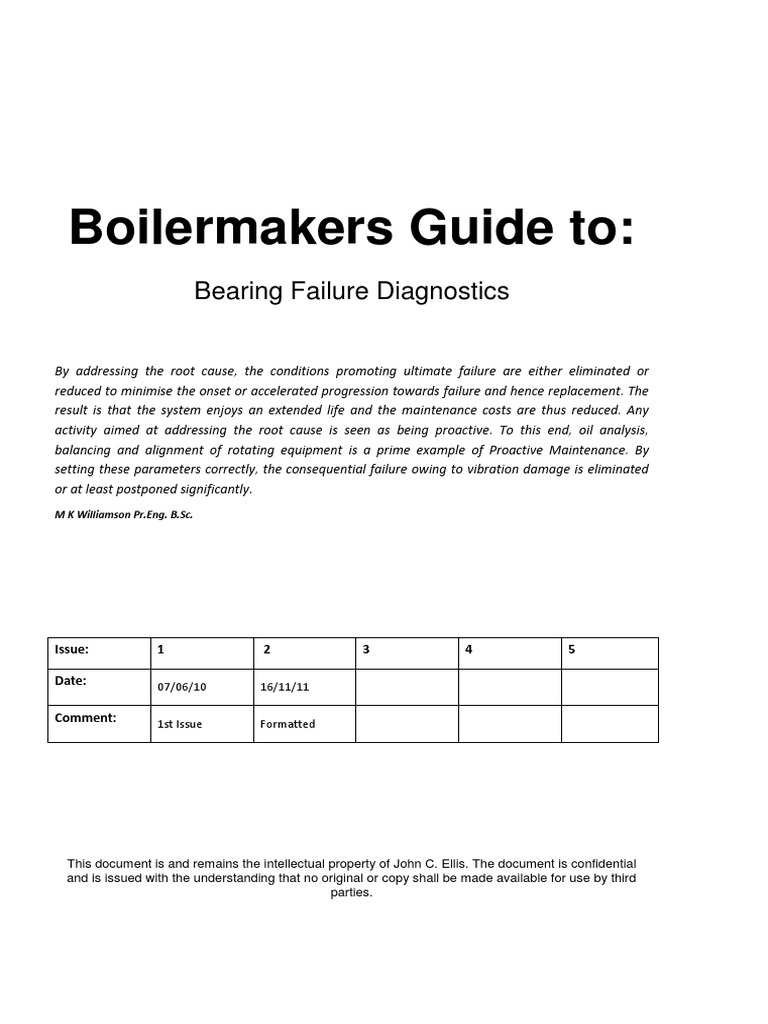 Bearing Failure Diagnostics Guide | PDF | Wear | Bearing (Mechanical)