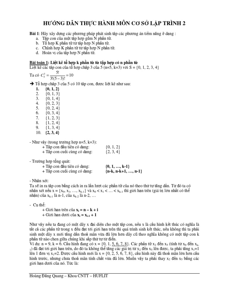 Thuc Hanh CSLT2 | PDF