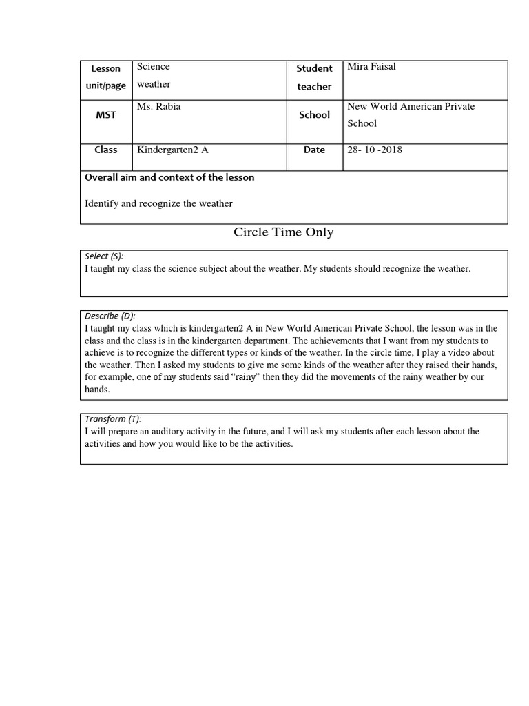 Reflection Weather | PDF