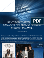 Lope Hernán Chacón - Santiago Posteguillo, Ganador Del Premio Planeta 2018 Con Yo, Julia