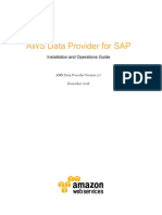 AWS Data Provider For SAP: Installation and Operations Guide