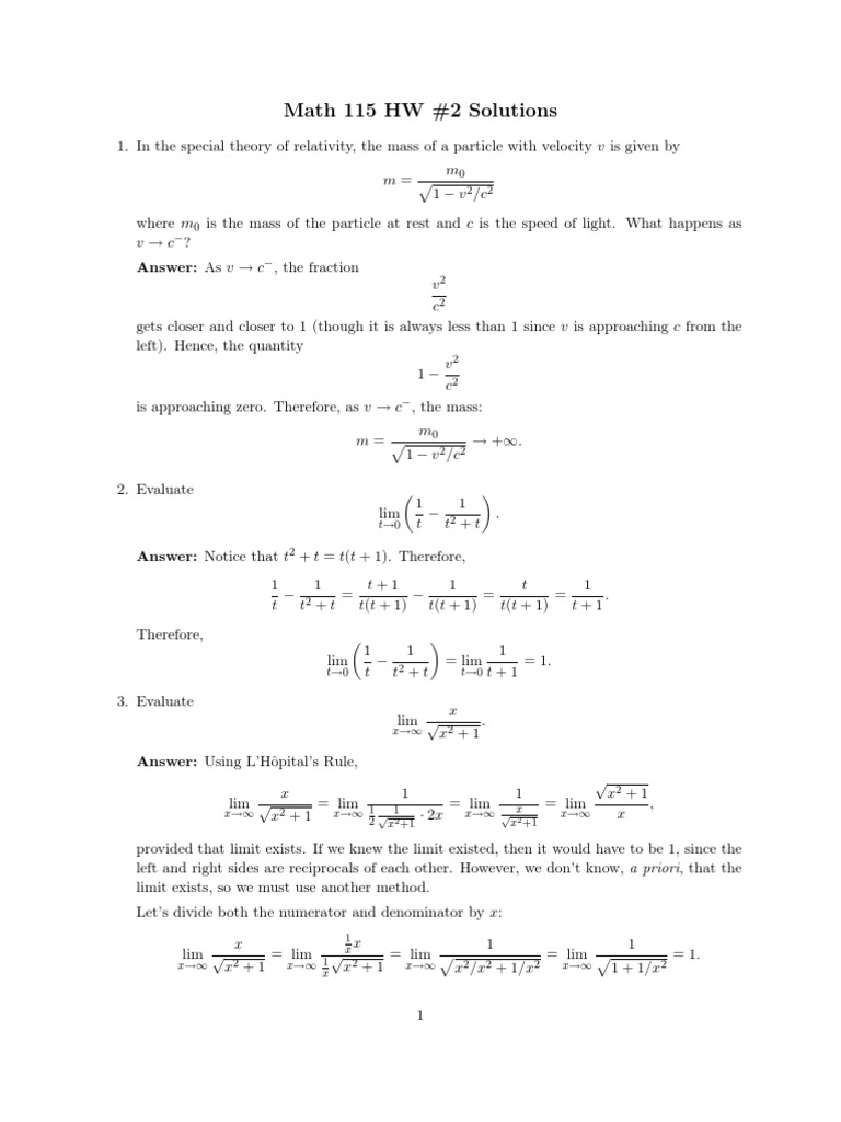 Sequence Convergence and Limits Analysis | PDF | Sequence | Monotonic ...