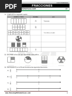 12 Fracciones Quinto de Primaria