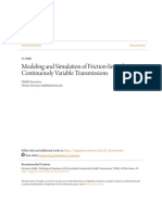 Modeling and Simulation of Friction-Limited Continuously Variable Transmissions