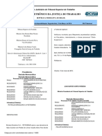 Diário Eletrônico Da Justiça Do Trabalho - Nº2437/2018