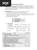 Cuestionario Sobre Liderazgo y Desempeño Laboral