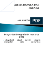 Integralistik Bangsa Dan Negara