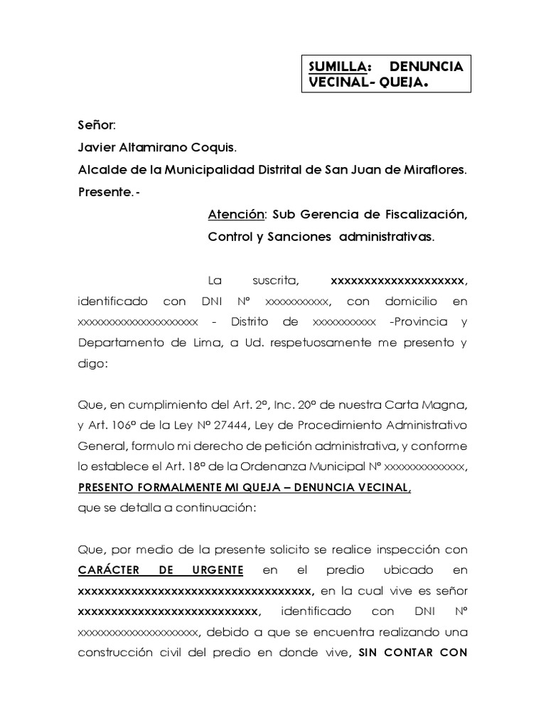 Queja Instituciones Sociales Ciencias Sociales