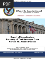 IG Report - Page Strzok Messages and Phone Data Loss