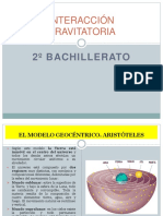 Interacción gravitatoria: desde el modelo geocéntrico a la ley de gravitación universal