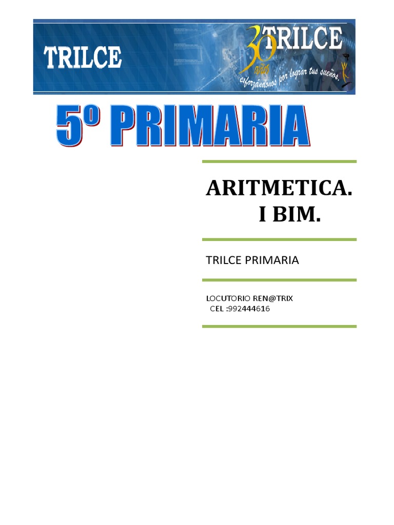 Guía Completa de Aritmética para Primaria | PDF | División (Matemáticas ...