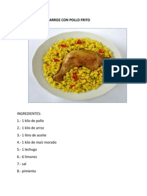 Arroz Con Pollo Frito | PDF