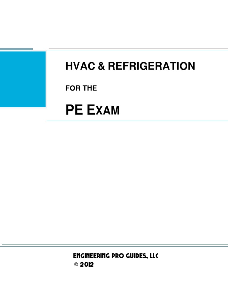 Hvac Refrigeration Pe EXAM BOOK Chlorofluorocarbon Hvac