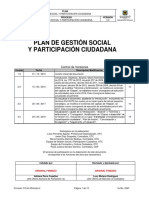 Plan de Gestión Social y Participación Ciudadana