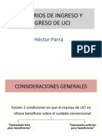 Criterios de Ingreso y Egreso Uci