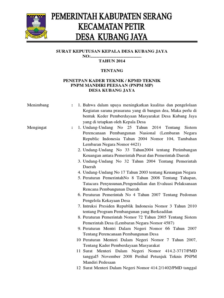 Keputusan Kepala Desadocx