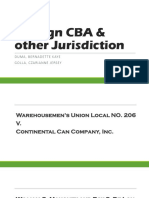 Foreign CBA & Other Jurisdiction