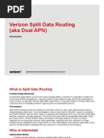 Verizon Split Data Routing Dual APN Overview