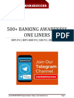 500 Banking Awarenes One Liner