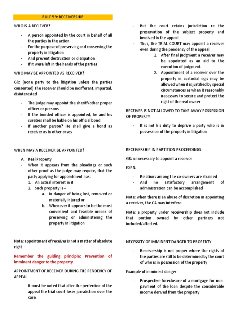 Remember The Guiding Principle Prevention of Imminent Danger To The