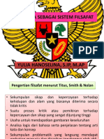 Pancasila Sebagai Sistem Filsafat