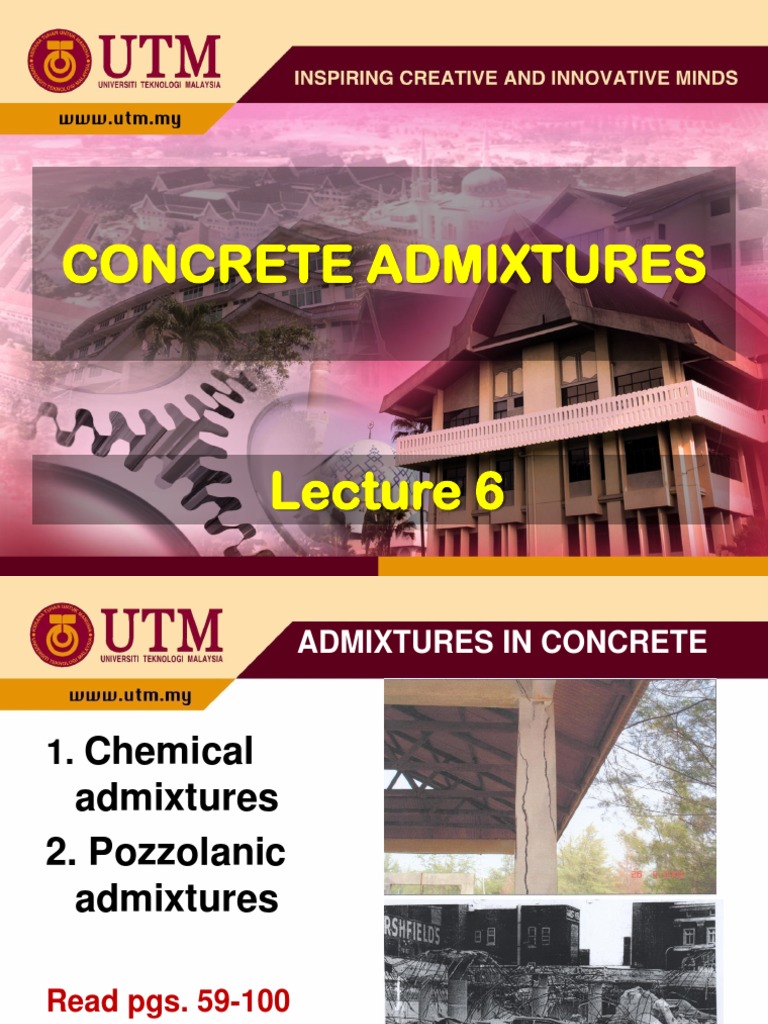 Concrete Admixtures | PDF | Concrete | Fly Ash