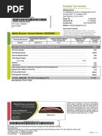 Etisalat Tax Invoice: Mobile Services - Account Number: 0564558426